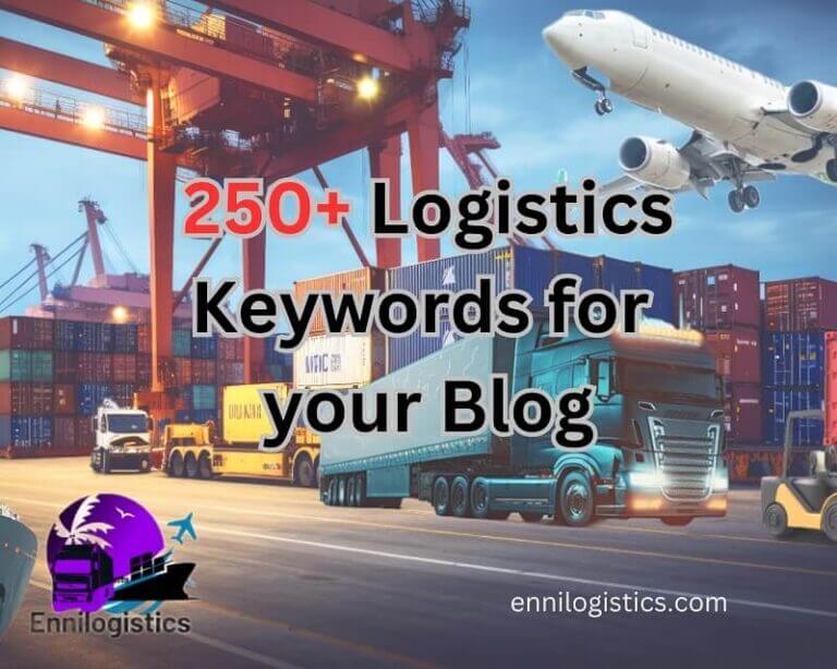 Logistics Keywords for your Blog