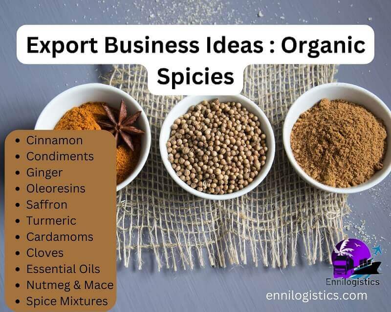 Export Business ideas: Organic Spicy