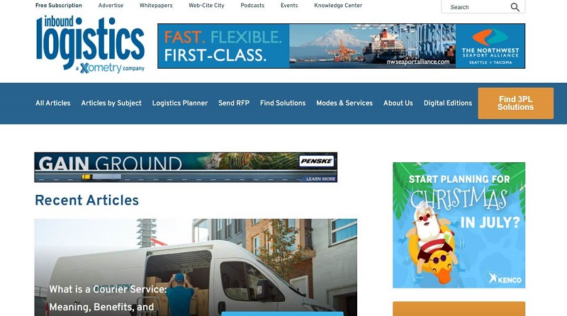 Logistics blog website-inboundlogistics